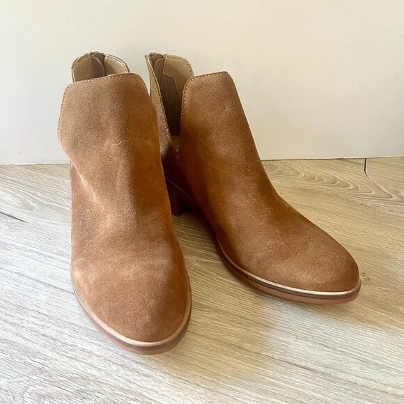 NEW Steve Madden Raisie Bootie Brown Suede Ankle Size 6.5 - Picture 2 of 7
